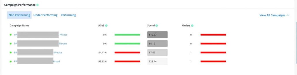 SellerAp Ad Analytics Dashboard