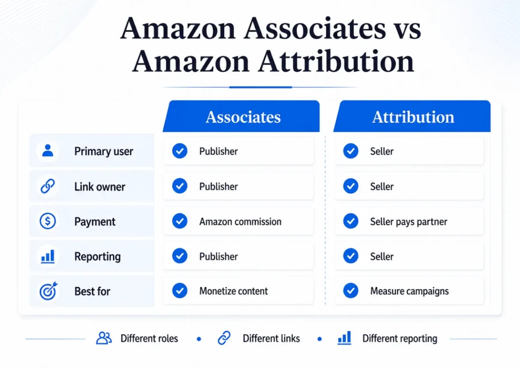 Associates Links vs. Amazon Attribution Linksh